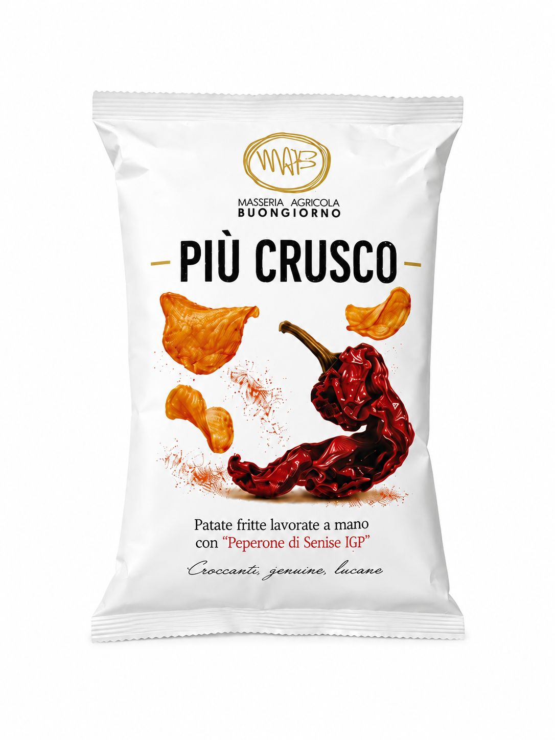 Più Crusco - Chips di patate al Peperone Crusco